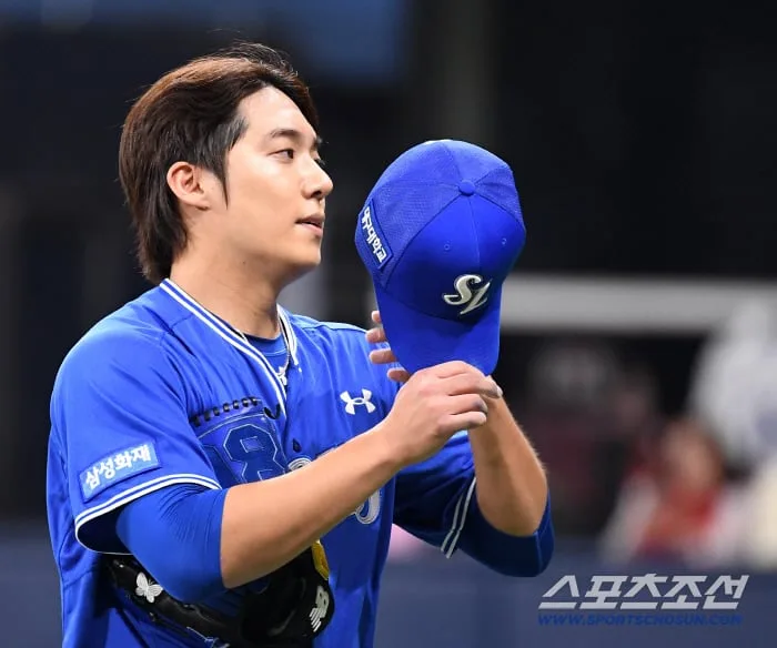 "또 구자욱 당신입니까?" 이번엔 투수까지 살렸다… 마법의 120km '태인지업' 이끈 '황금 조언'