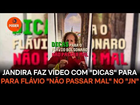 Jandira faz vídeo com dicas para Flávio “não vomitar” antes de sabatina