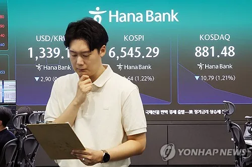 코스피·코스닥, 삼전닉스 약세에 2~3%대 급락…외국인 '팔자'