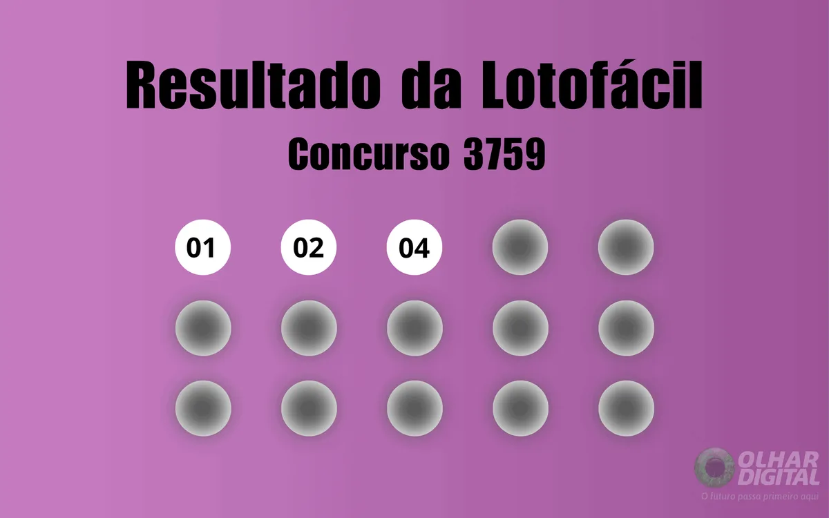 Resultado da Lotofácil de hoje: veja números e ganhadores do concurso 3759 (terça, 11/08)
