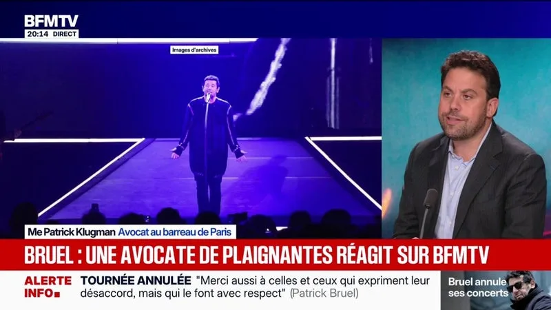 Patrick Bruel annule sa tournée: "Il faut saluer cette décision", estime Patrick Klugman, avocat