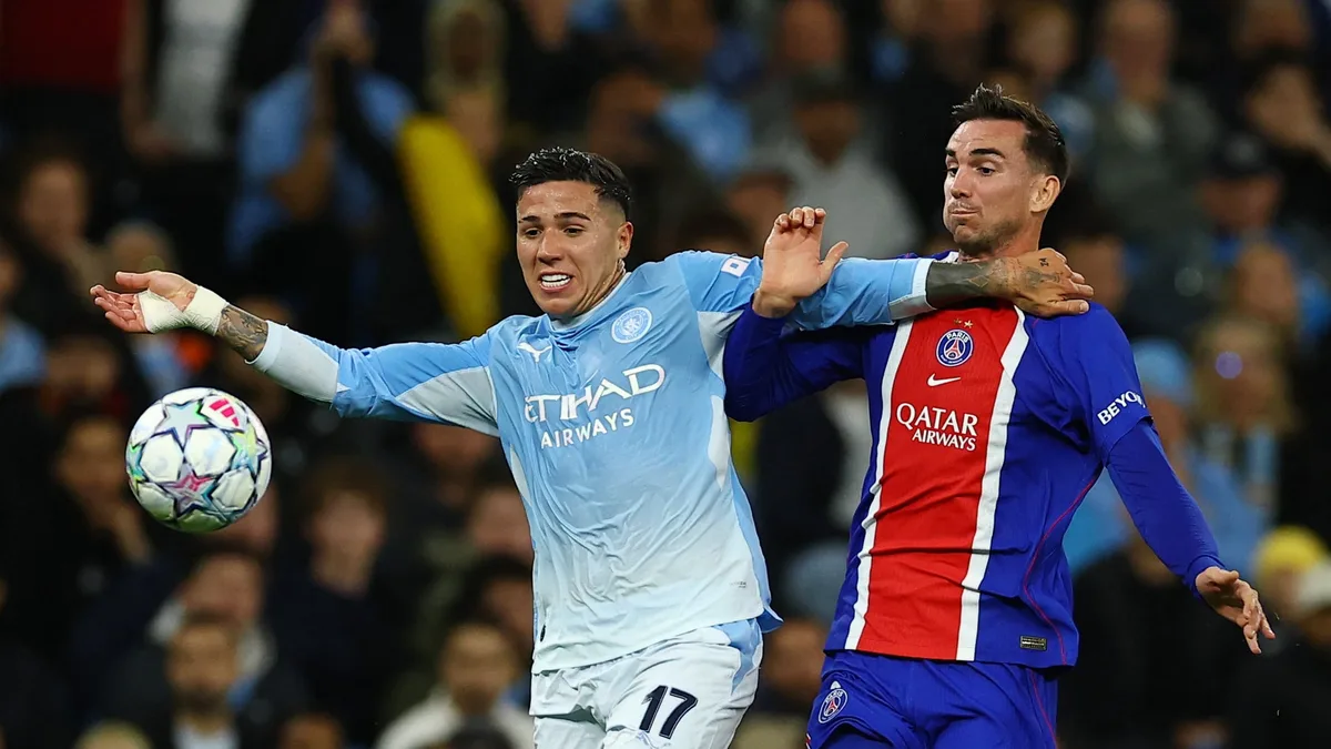 El Manchester City de Enzo Fernández es goleado por el campeón PSG en la fecha 2 de la Champions League: la agenda completa