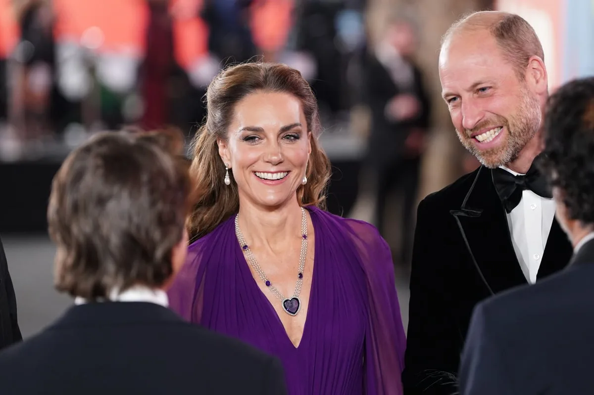 ‘Great jacket’ Tom Cruise tells prince as William and Kate attend film premiere