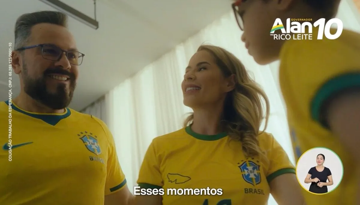 Ao lado da esposa, Alan Rick relembra origem humilde e pede confiança para governar o Acre