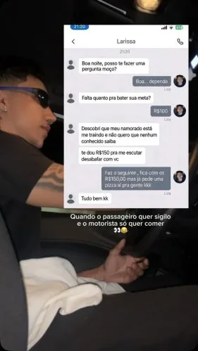 Motorista de aplicativo recebe proposta inusitada de passageira, e desfecho de corrida em GO surpreende; assista Motorista de aplicativo recebe proposta inusitada de passageira, e desfecho de corrida em GO surpreende; assista