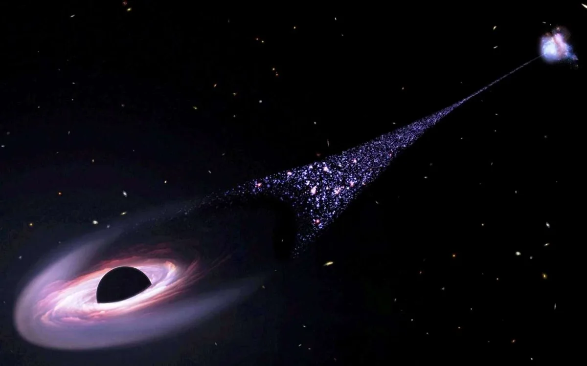 Un trou noir géant lancé à 1 000 km/s hors de sa galaxie comme une fusée : l’incroyable scénario des astronomes
