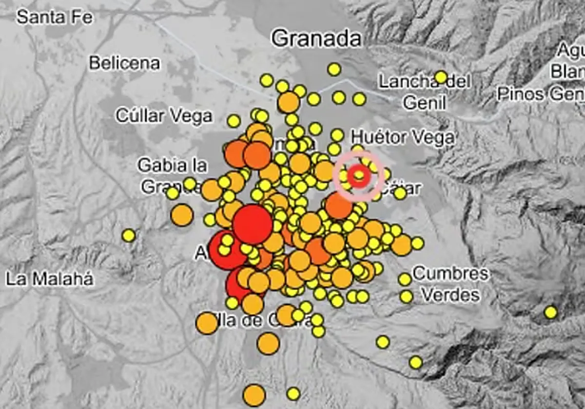 Dos seísmos de magnitud 2,1 y 2,5 grados se dejan sentir de nuevo en Granada este viernes
