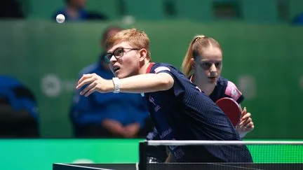 Alexis Lebrun et Charlotte Lutz se qualifient en finale du double mixte aux championnats d'Europe de tennis de table