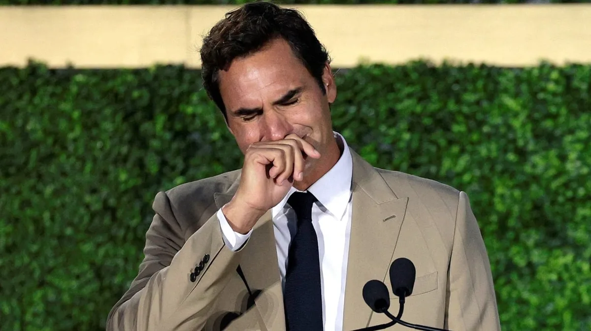 La emoción de Roger Federer tras entrar al Salón de la Fama del tenis: el tierno mensaje a su esposa y el guiño a Nadal y Djokovic