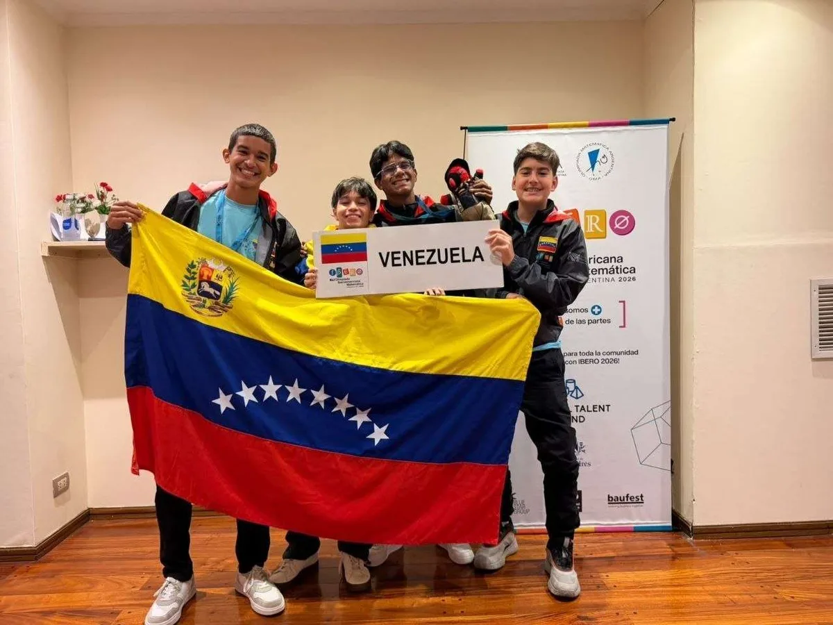 Jóvenes venezolanos destacan en la XLI Olimpiada Iberoamericana de Matemática en Argentina