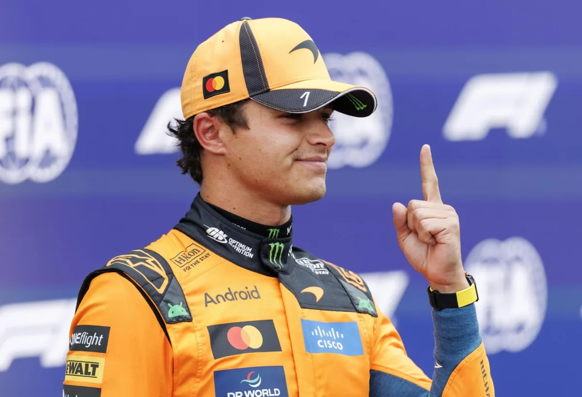 El piloto británico de la F1 Lando Norris renovó con McLaren hasta 2030