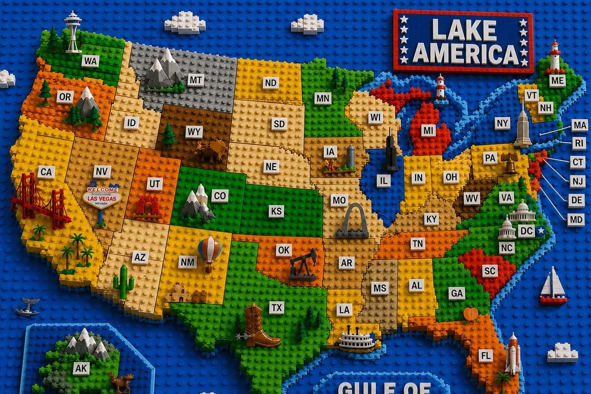 White House brags about ‘Lake America’ by sharing US map that puts DC in the middle of North Carolina