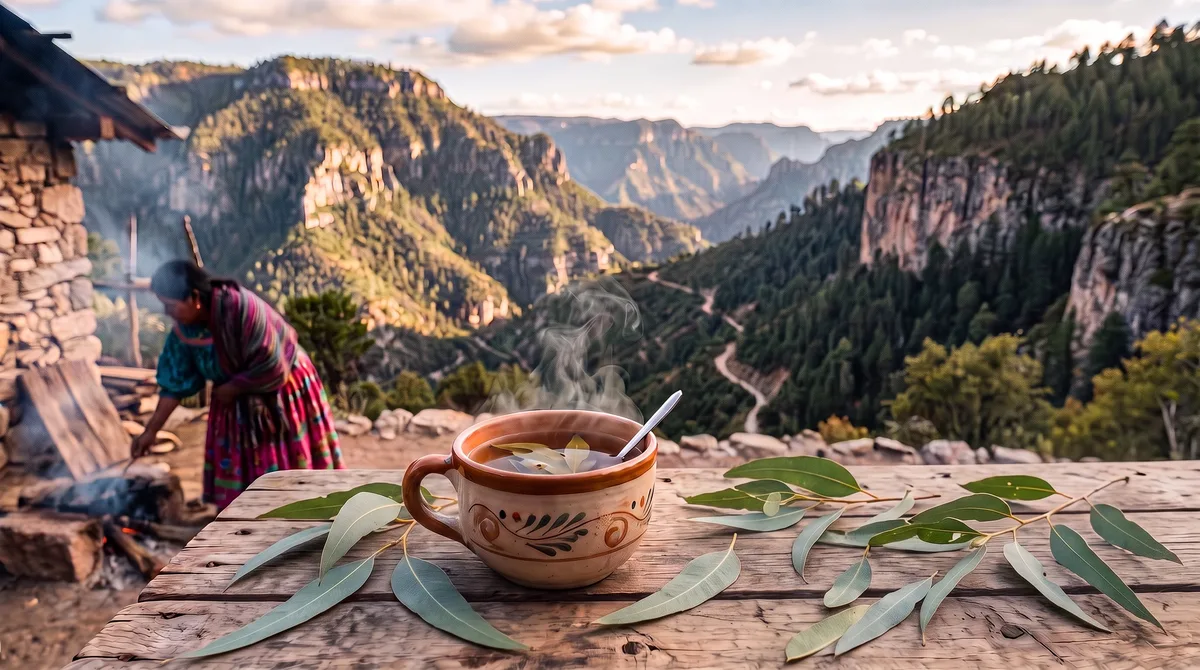 Llega el frío a la Sierra Tarahumara: la infusión de eucalipto que usan las comunidades rarámuri