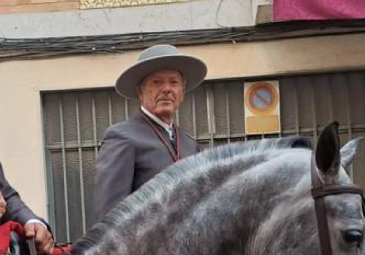 Fernando Carrasco Cotán, el caballista más veterano y longevo de la romería de Valme