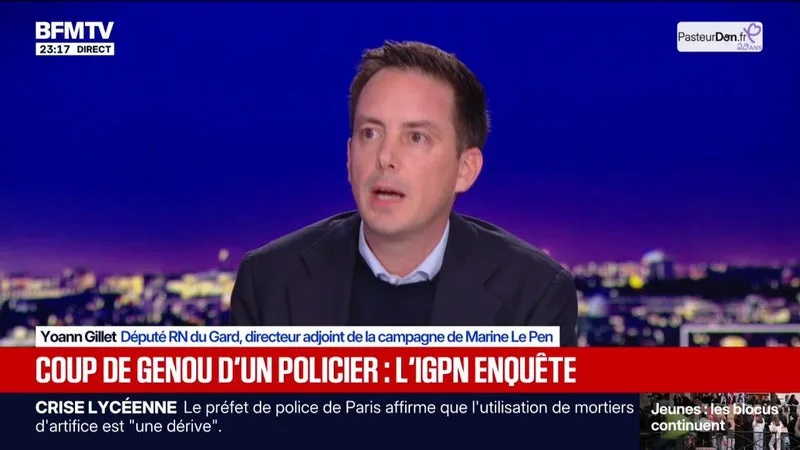 Mobilisation lycéenne: "Je pense que les forces de l'ordre font très bien leur travail", juge Yoann Gillet, député RN du Gard