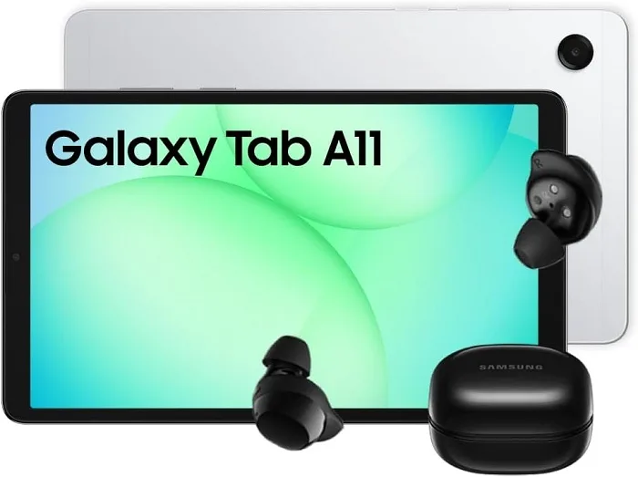 Combo Samsung Galaxy Tab A11 + Galaxy Buds Core com 25% de desconto: produtividade e entretenimento em um só pacote