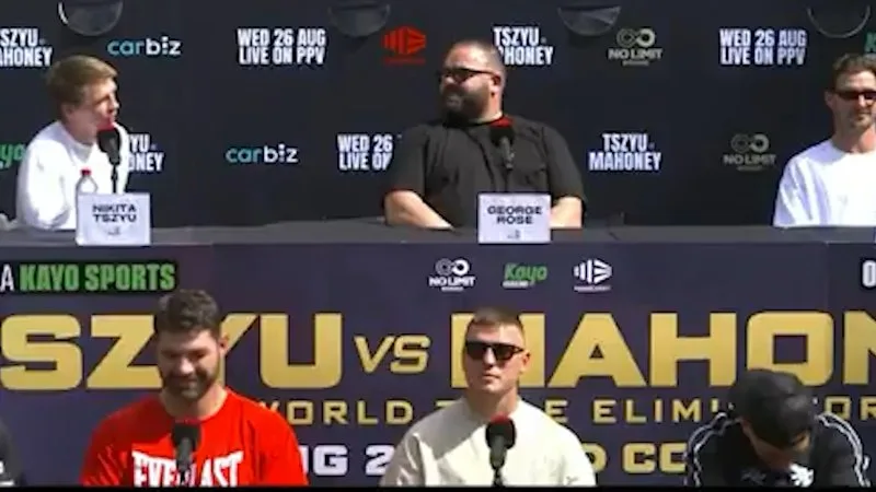 Tszyu's testy presser before world title eliminator