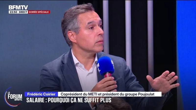 FORUM BFMTV - Pouvoir d'achat: "Les entreprises n'ont pas des marges de manœuvre infinies", explique Frédéric Coirier, coprésident du METI