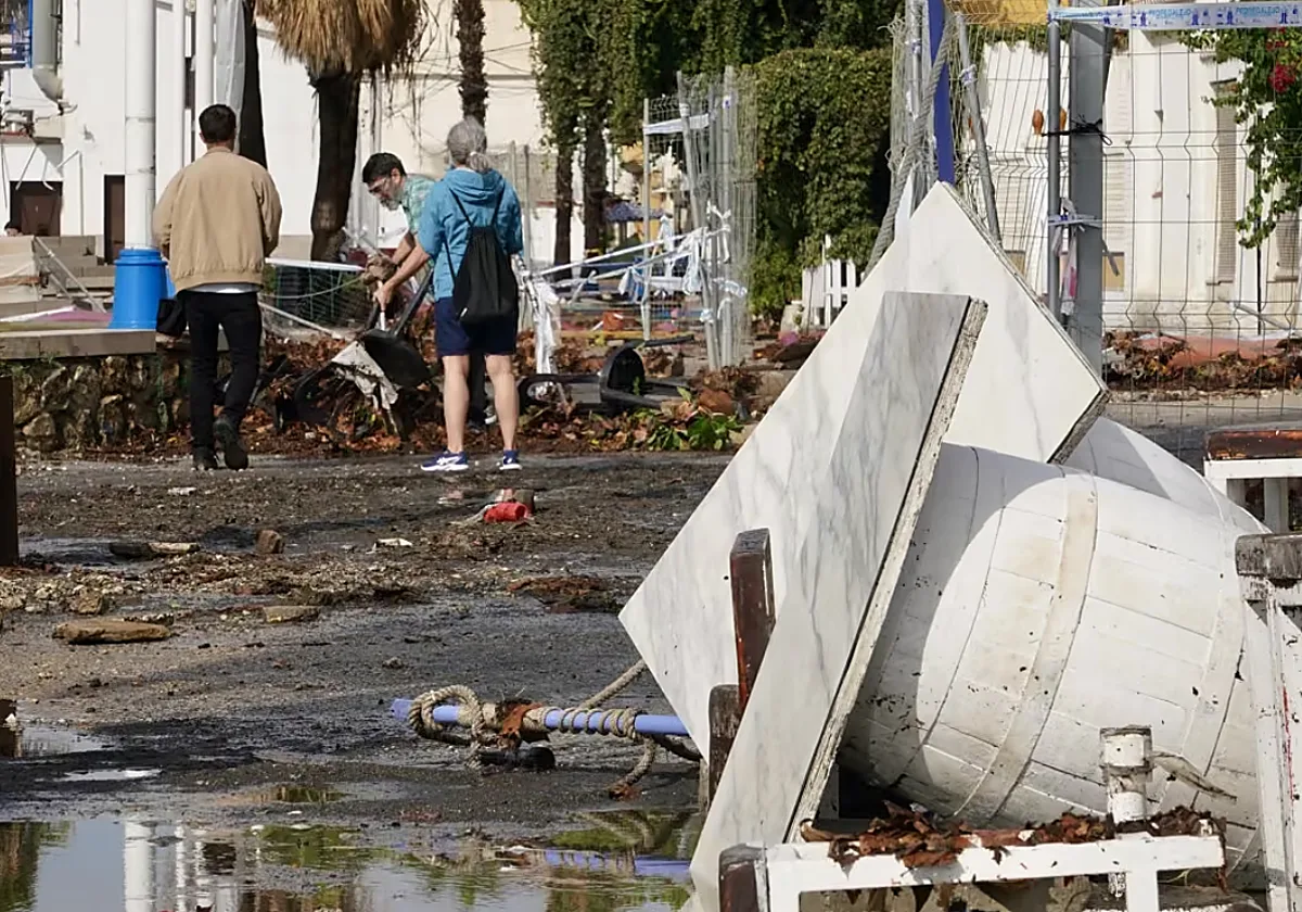 La barriada de El Palo se lleva la peor parte del paso de Adam por Málaga