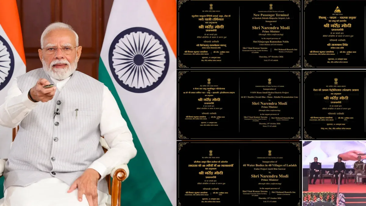 PM Modi launches Ladakh projects worth Rs 3,350 crore
