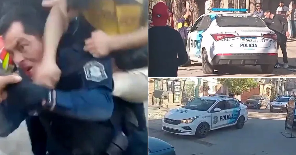 Descontrol en Villa Tranquila: golpean y apedrean a policías y patrulleros para evitar que una grúa se lleve un auto