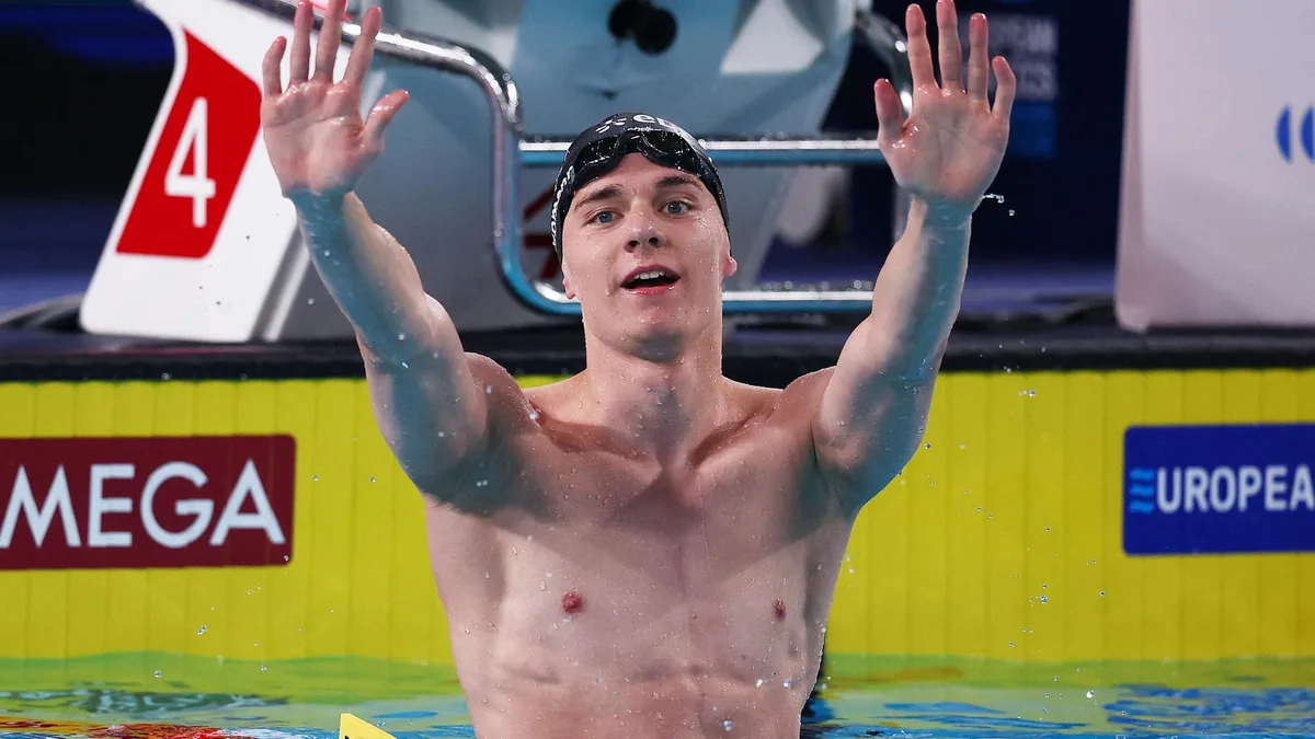 Liebmann schwimmt über 1.500 Meter Freistil Weltrekord und holt EM-Gold