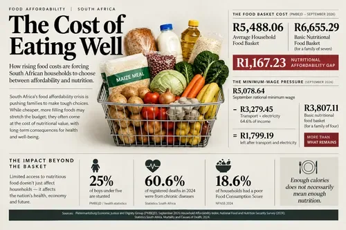 Food basket gap leaves South African households choosing cost over nutrition