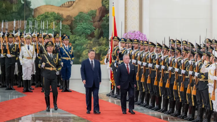 Xi holds welcome ceremony for Jordan's king