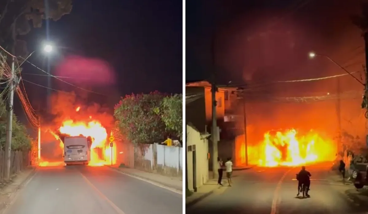 Ônibus é incendiado e viagens são suspensas em bairro de Cariacica