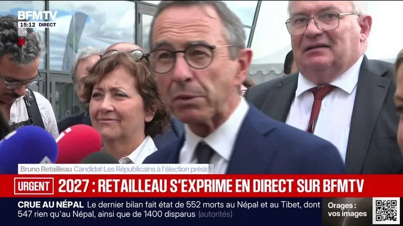 2027: Bruno Retailleau, candidat LR à l'élection présidentielle, évoque une France qui "n'en peut plus des normes"