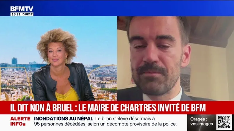 Patrick Bruel: "Je souhaite laisser le temps à la justice de faire son travail", explique le maire de Chartes qui s'oppose à la venue du chanteur dans sa ville