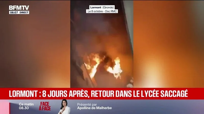 Lycée saccagé à Lormont: un temps de rassemblement organisé entre élèves et professeurs huit jours après les dégradations