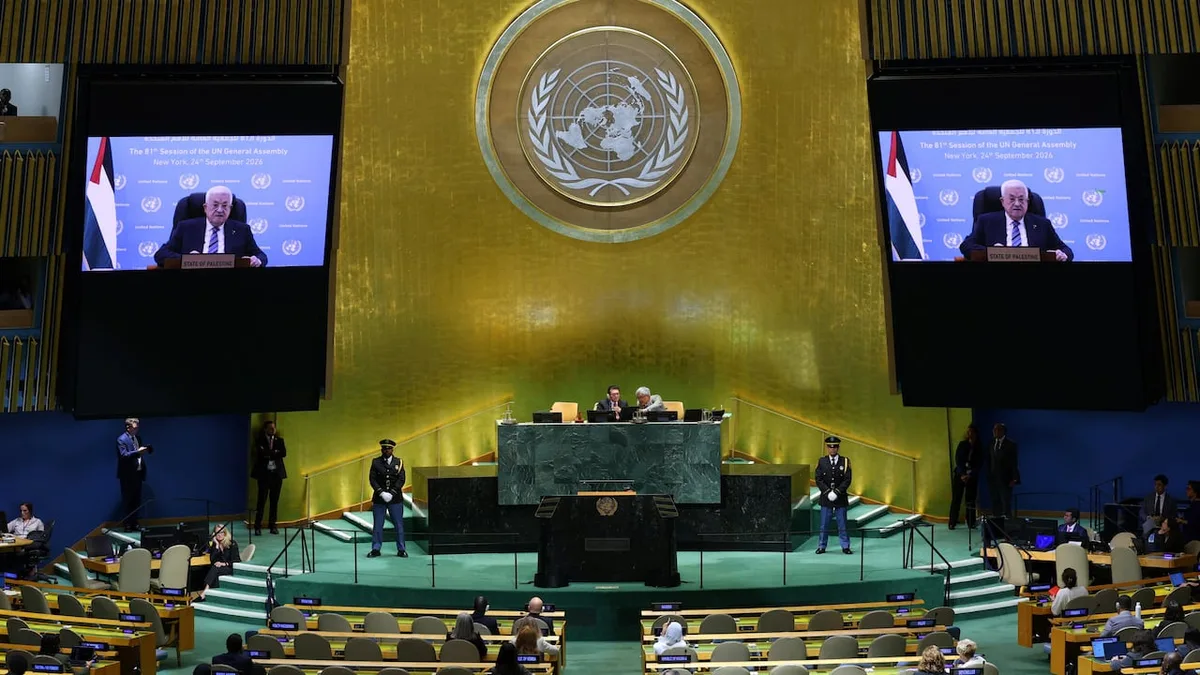 Palestinian president, denied visa to speak at UN, addresses leaders in pre-recorded video