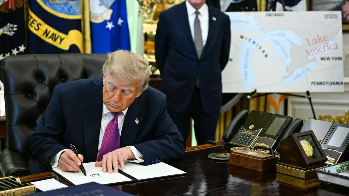 Kanada : Donald Trump nennt Ontariosee in »Amerikasee« um