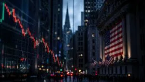 Bolsas de NY fecham em baixa com temores por IA e Nasdaq recua mais de 2%