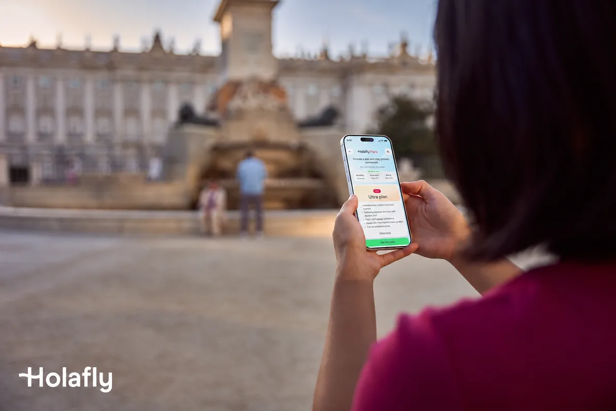 Holafly Ultra is its 'world first' all-in-one eSIM plan — giving not just unlimited data, but also global health, wellbeing, and travel support to give you peace of mind when travelling