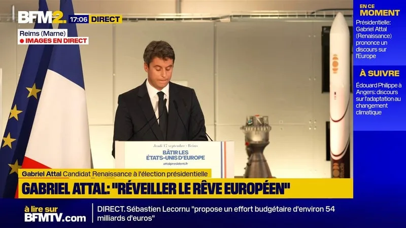 "L'Europe actuelle à 27 a atteint ses limites", estime Gabriel Attal