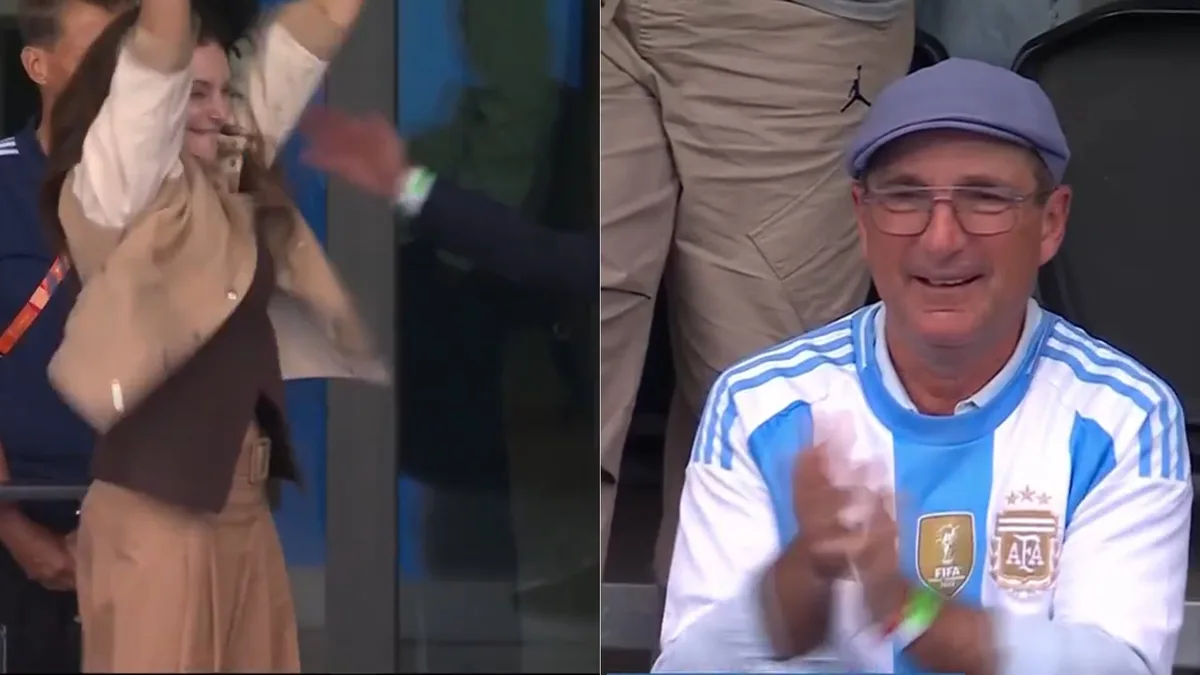 El festejo de Lucha Aymar y la eufórica celebración de Cachito Vigil tras la consagración de Las Leonas en el Mundial de hockey