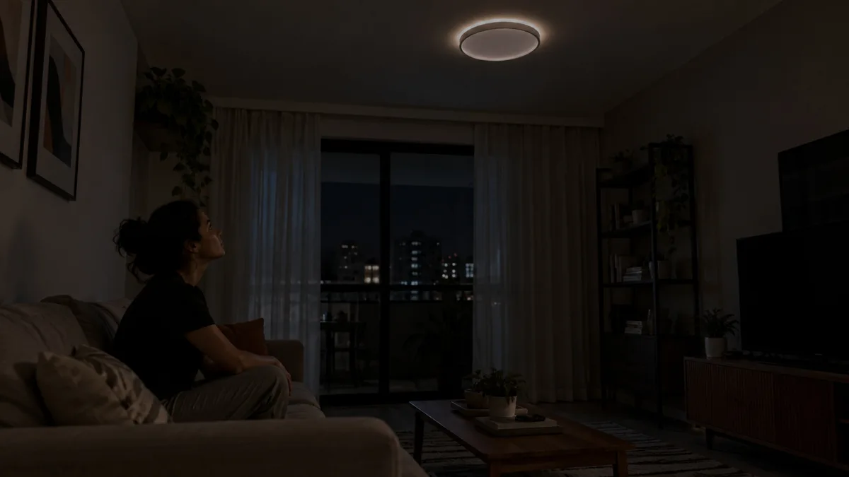 O que significa quando uma lâmpada de LED não apaga por completo mesmo com o interruptor desligado