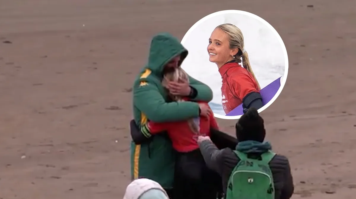 Isabella, la hija de Fabián Assmann y Melina Pitra, superó a una campeona y se aseguró una medalla en los Suramericanos: el abrazo con sus padres