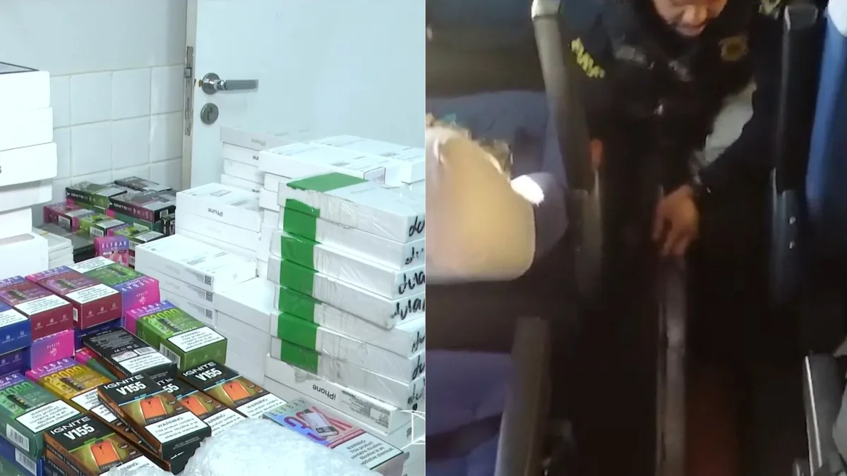 Operação apreende celulares, cigarros eletrônicos e medicamentos escondidos em fundo falso de ônibus no MA