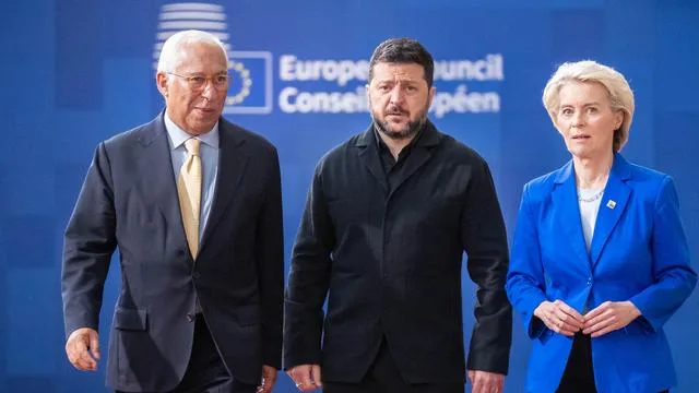 Wolodymyr Selenskyj in Brüssel: Selenskyj warnt vor Lockerung der Sanktionen gegen Russland