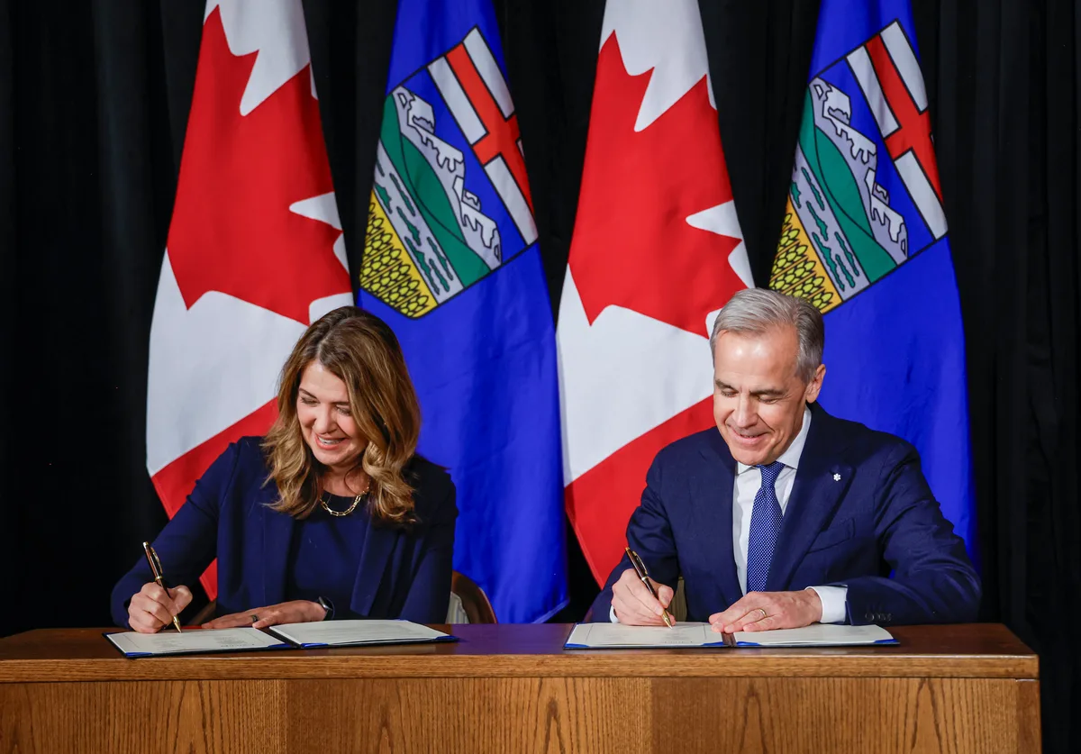 As premiers rally behind Carney in trade dispute, Alberta’s Smith questions retaliation plan