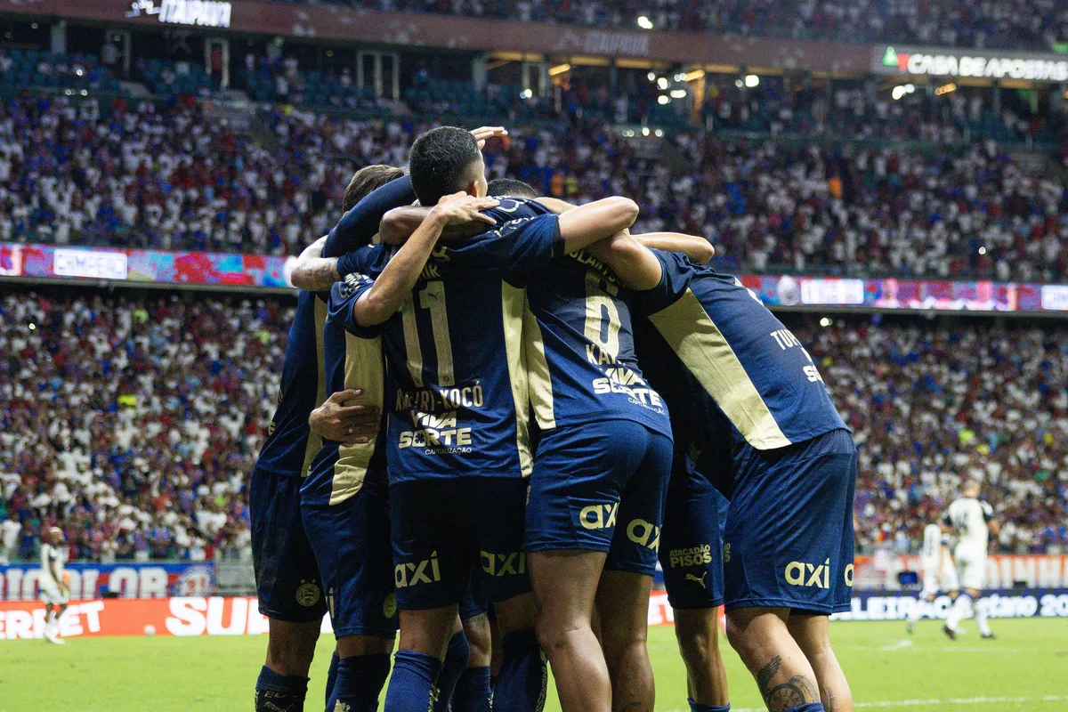 Bahia dispara e chega perto de 70% de chance de ir à Libertadores
