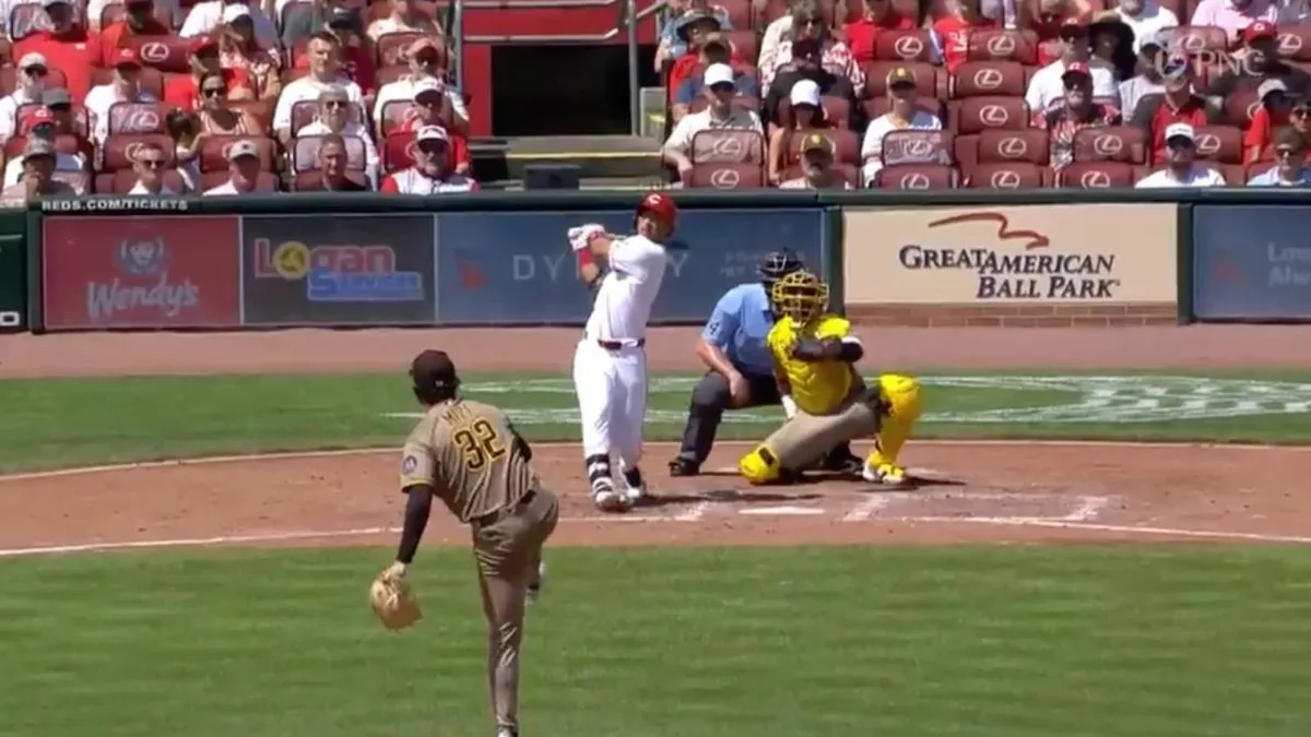 Juan Brito launches his first Major League homer against Padres