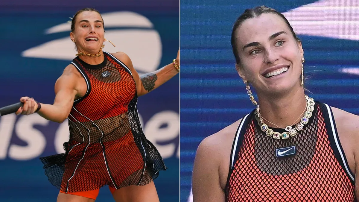 El vestido y las joyas de USD 400.000 de Aryna Sabalenka en el US Open que desataron la polémica: “Amo ser audaz”