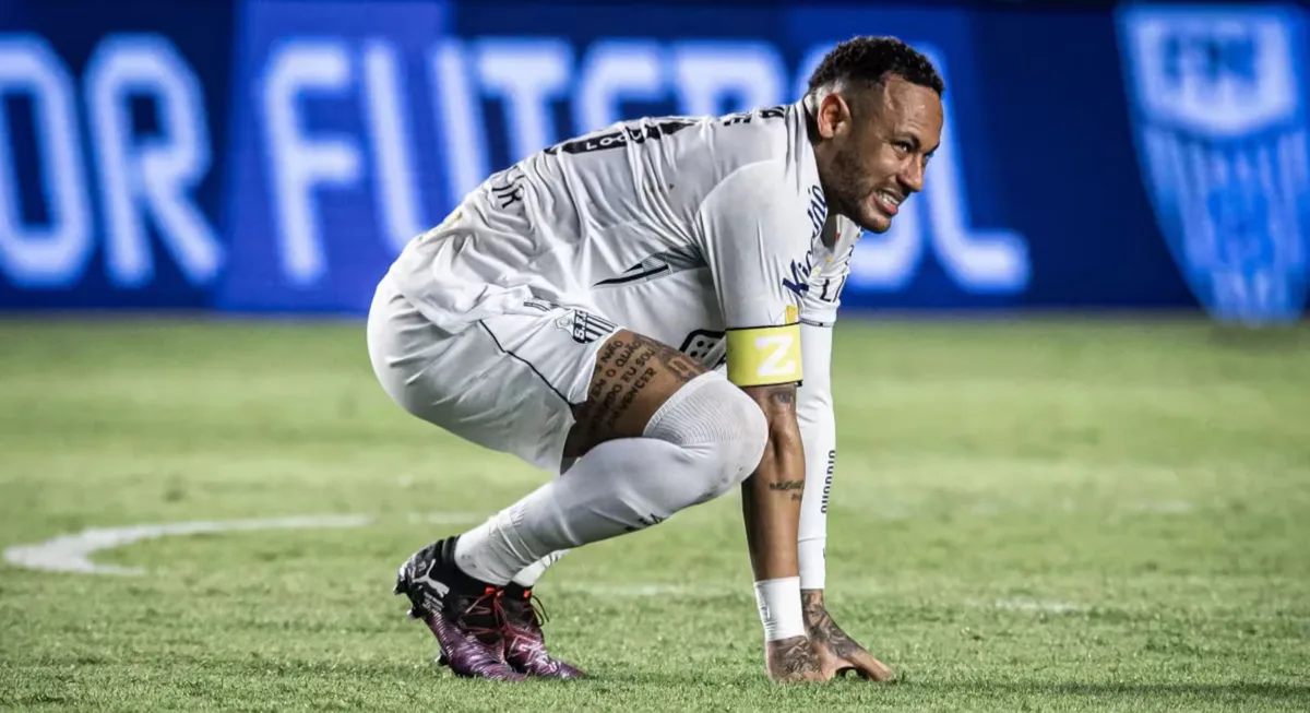 Neymar queria jogar, Cuca não escalou e Santos perdeu feio