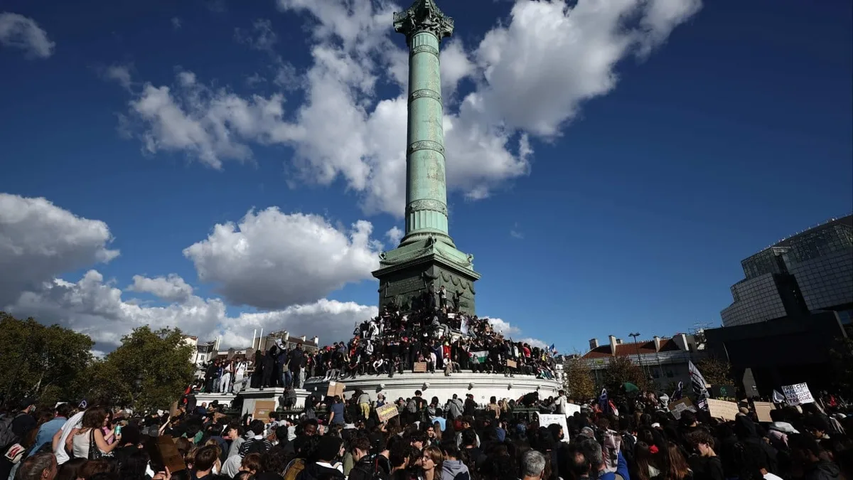 French teenagers ‘not backing down’ as school blockades continue