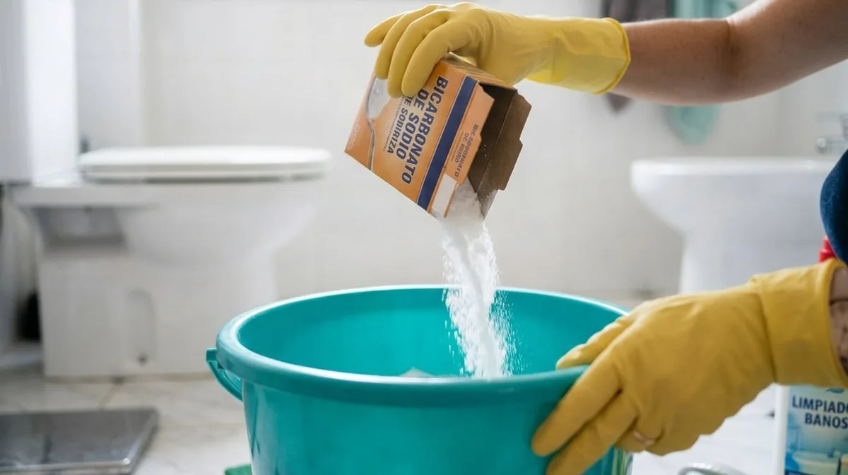 Agregar bicarbonato de sodio al balde para limpiar el baño: por qué lo recomiendan y para qué sirve