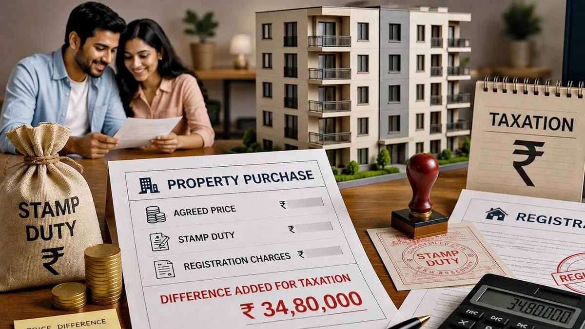 Couple buys Rs 60L flat, husband taxed on Rs 34.81L stamp-duty gap; ITAT objects